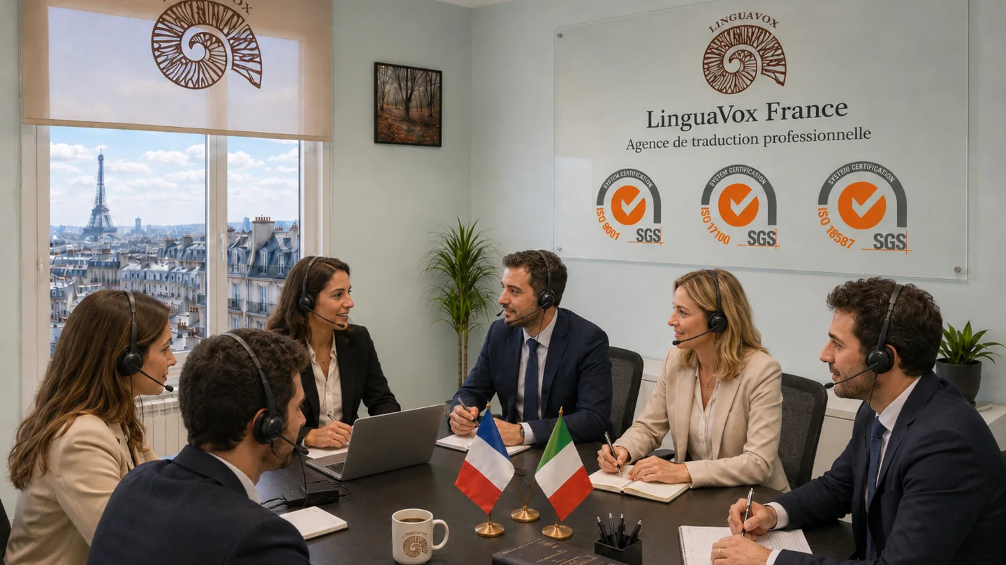 Illustration liée à Traduction assermentée italien-français