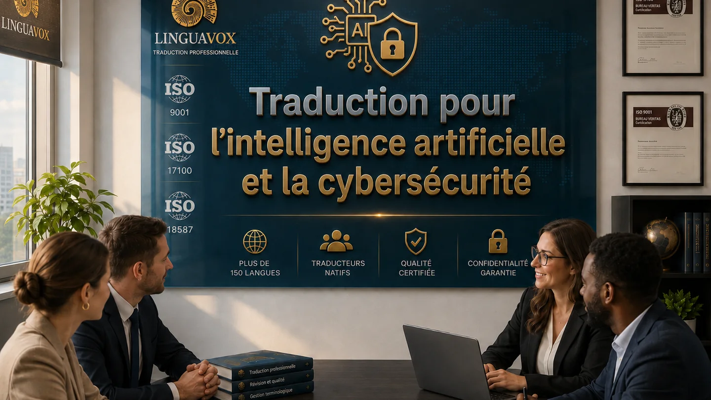 Traduction pour l’intelligence artificielle et la cybersécurité — LinguaVox