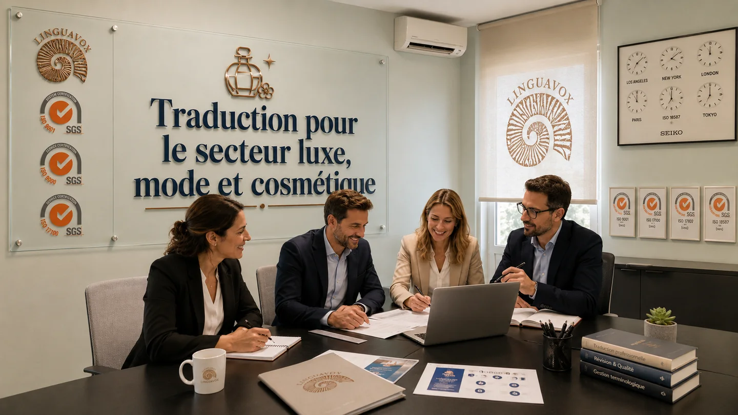 Traduction pour le secteur luxe, mode et cosmétique — LinguaVox